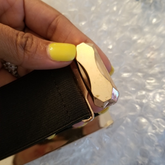 Wide Gold Metal Belt Cummerbund Belt - Picture 10 of 11